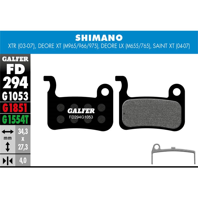 GALFER BIKE STANDARD BRAKE PAD SHIMANO D
